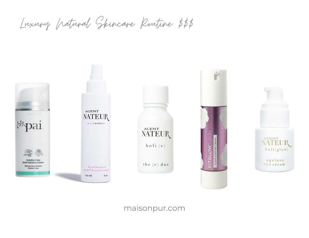 A lineup of luxury natural skincare