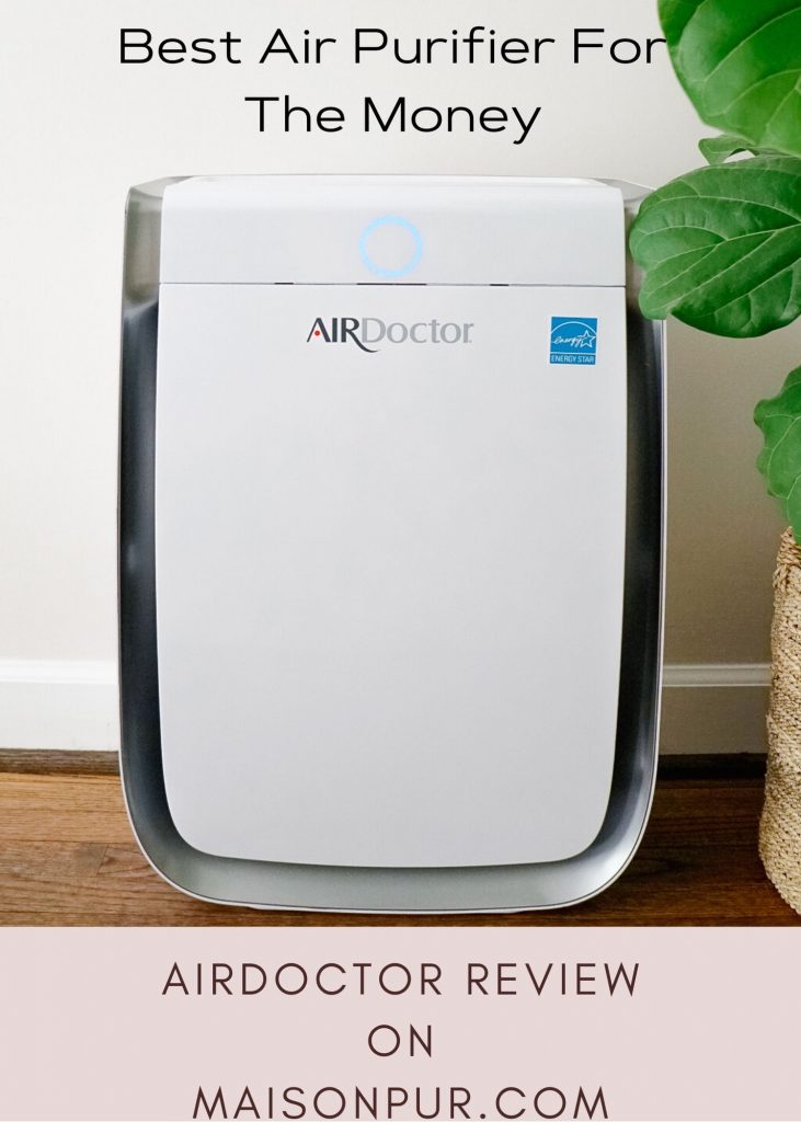 AirDoctor and graphic saying best air purifier for the money
